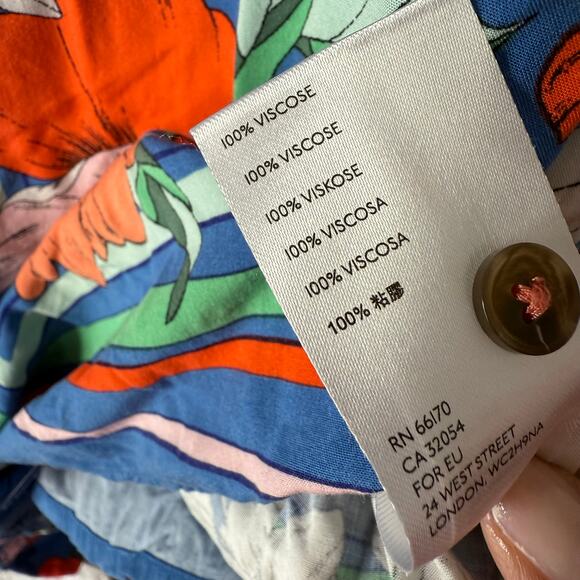 Anthropologie Maeve Elan Scarf Printed Blouse from Anthropologie Size 6 - Picture 6 of 9